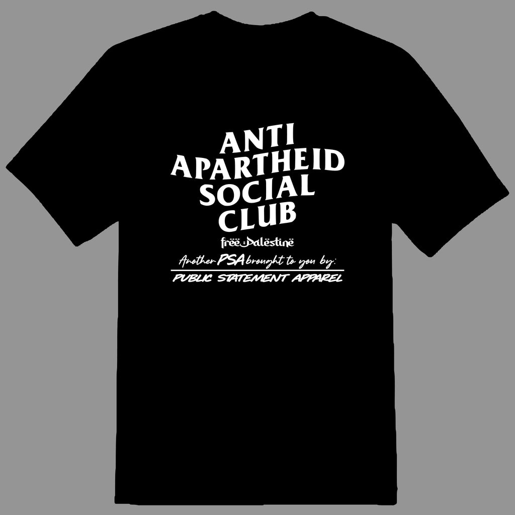 PSA #freepalestine Pullover Hoodie or T-Shirt - Anti Apartheid Social Club